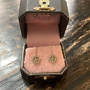 Juicy Couture Diamond Peace Sign Earrings